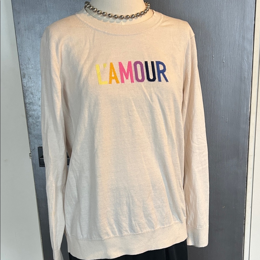 L'AMOUR Cream Sweater